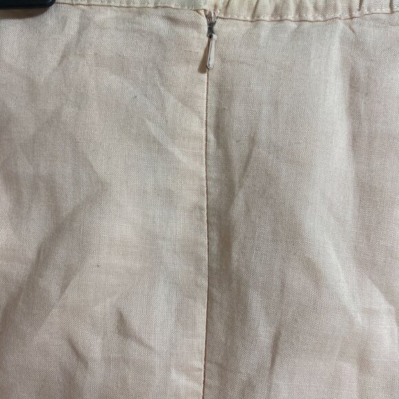 RENE MARGO PEACH WOMEN'S LINED  SIDE ZIPPER/BUTTON  SHORT SZ M - Picture 2 of 9